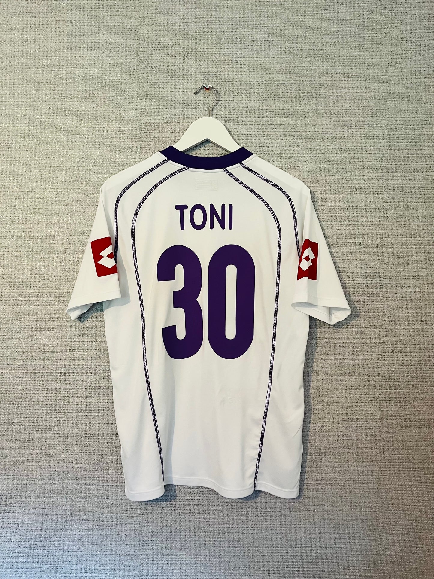 Fiorentina away football shirt 2006/07 Toni Medium