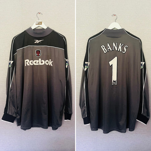 Bolton Wanderers goalkeeper football shirt 2000/01 Banks XXL