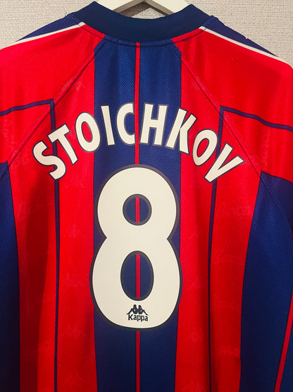 Barcelona home football shirt 1997/98 Stoichkov XL