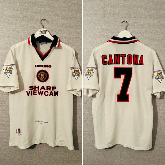 Manchester United away football shirt 1996/97 Cantona Large