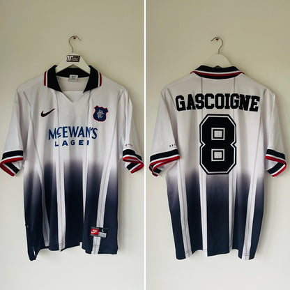 Glasgow Rangers away football shirt 1997/98 Large Gazza