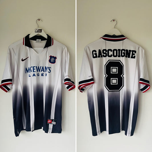 Glasgow Rangers away football shirt 1997/98 Large Gazza