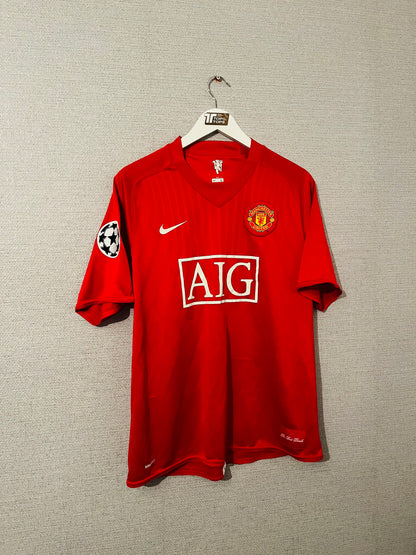 Manchester United home football shirt 2007/08 CR7 Large