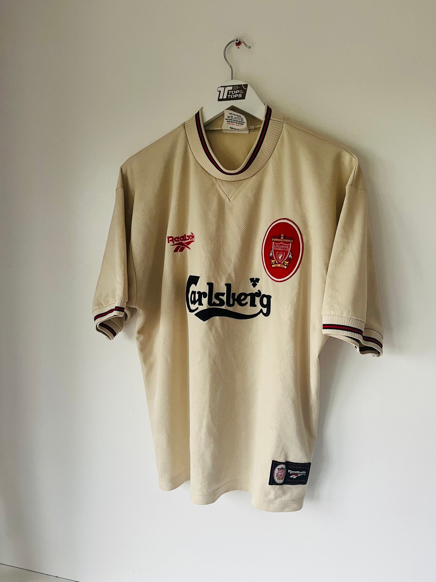 Liverpool away football shirt 1996/97 Large