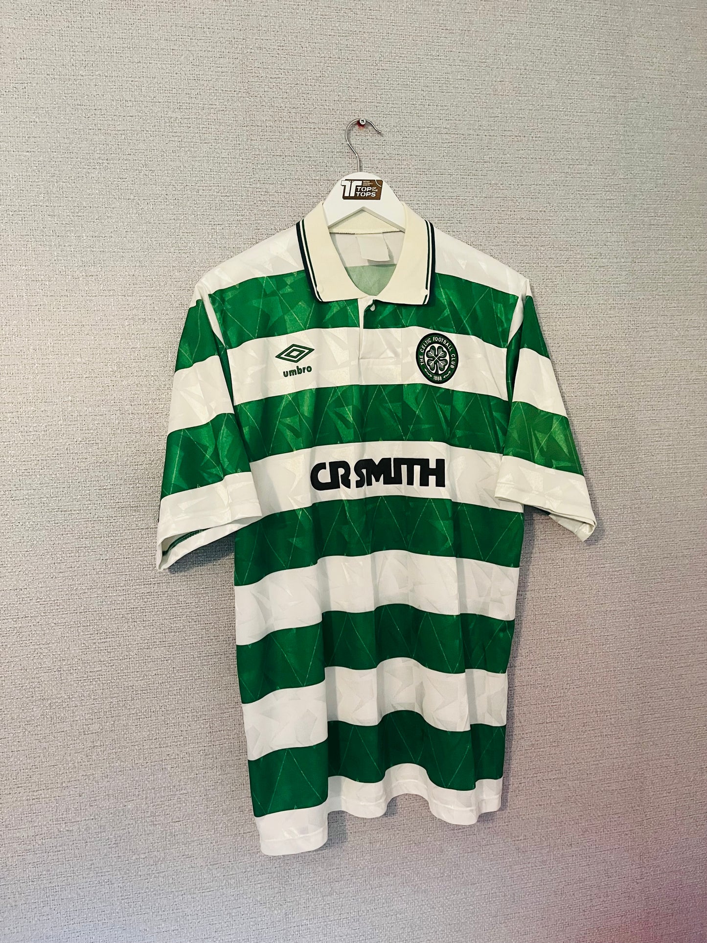 Glasgow Celtic home football shirt 1989/91 XL