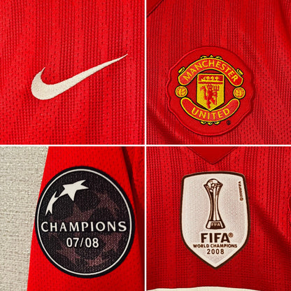 Manchester United home football shirt L/S 2008/09 CR7 Large