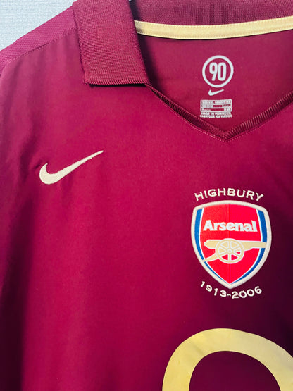 Arsenal home football shirt 2005/06 Bergkamp XXL