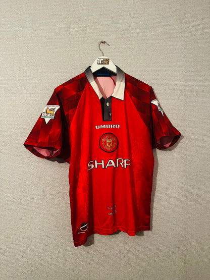 Manchester United home football shirt 1997/98 Scholes Medium