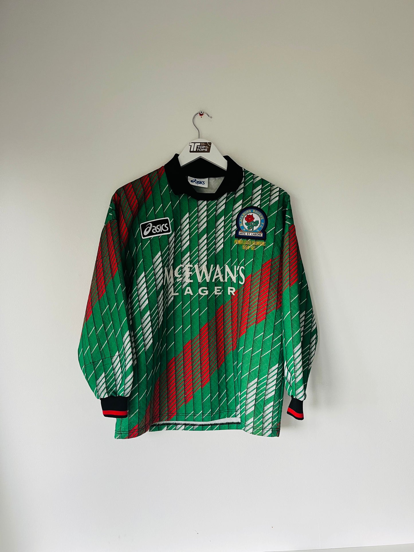Blackburn Rovers goalkeeper football shirt 1995/96 Small