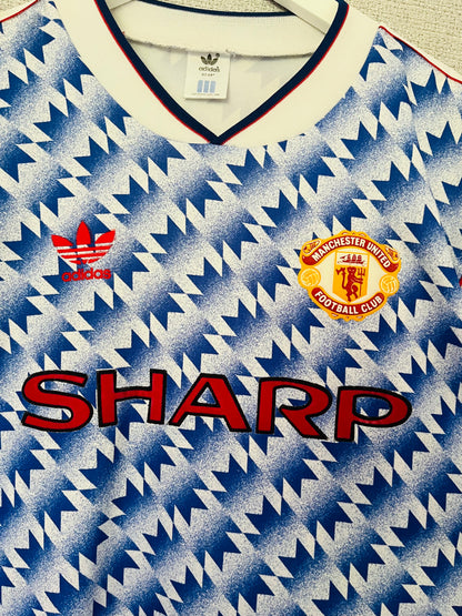 Manchester United away football shirt 1990/92 Large