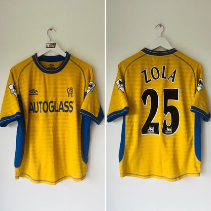 Chelsea away football shirt 2000/02 Zola Medium