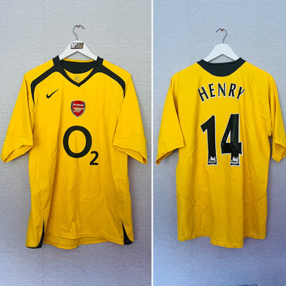 Arsenal away football shirt 2005/06 Henry Large