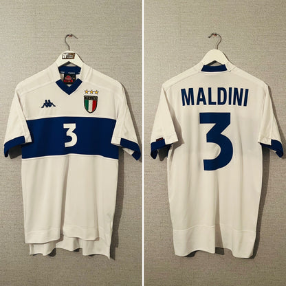 Italy away football shirt 1998/2000 Maldini Medium