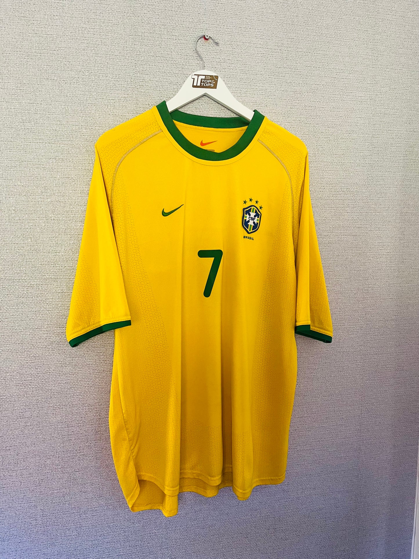 Brazil home football shirt 2000/02 Ronaldinho XXL