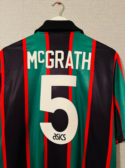 Aston Villa away football shirt 1993/95 McGrath Medium