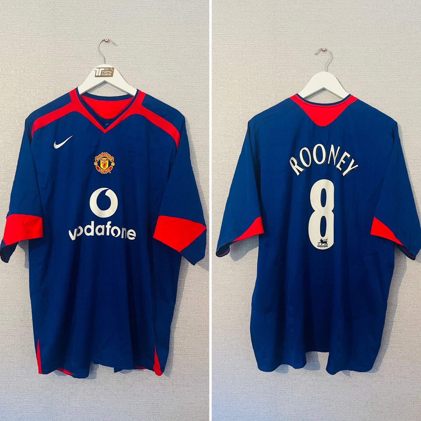 Manchester United away football shirt 2005/06 Rooney XXL