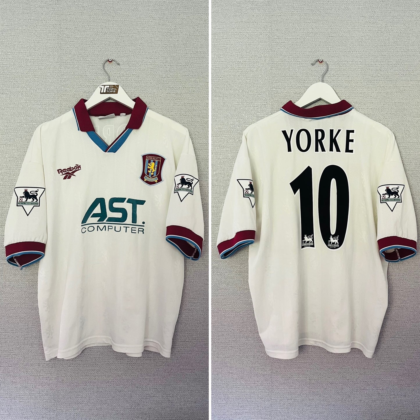 Aston Villa away football shirt
1996/98 Yorke Large