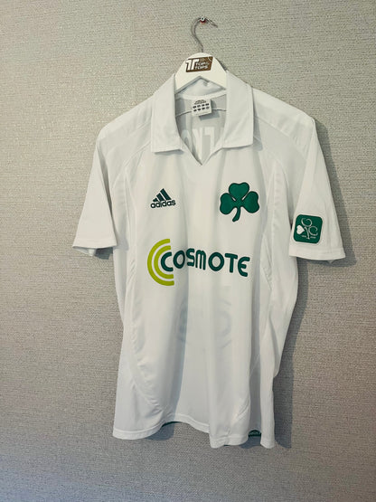 Panathinaikos away football shirt 2008/09 Karagounis Medium