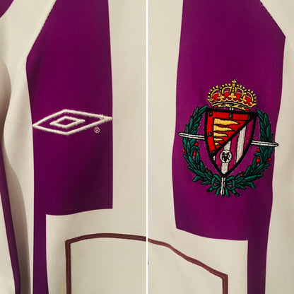 Real Valladolid home football shirt 2001/02 Blanco Medium