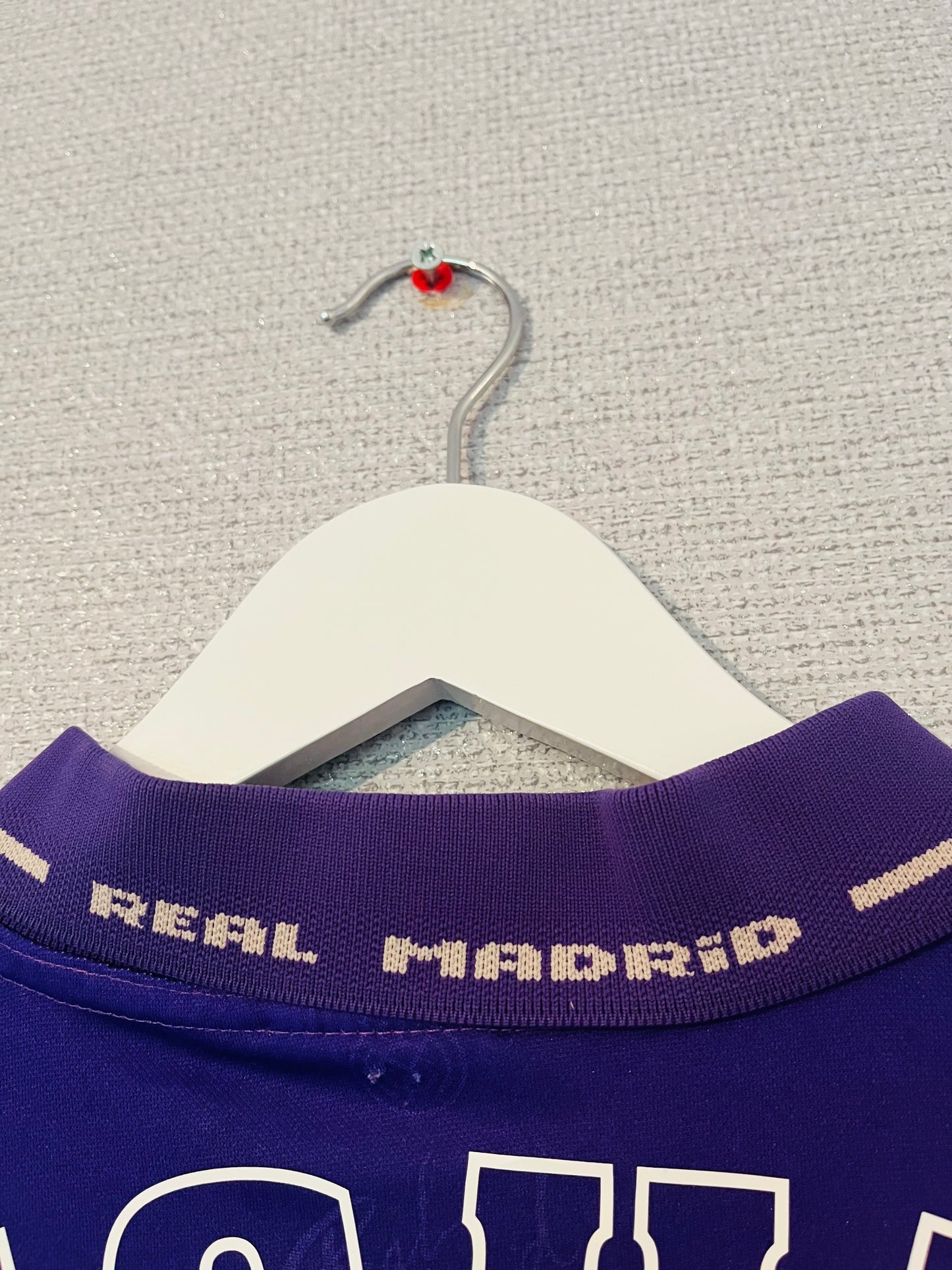 Real Madrid away football shirt 1994/96 Michel XL