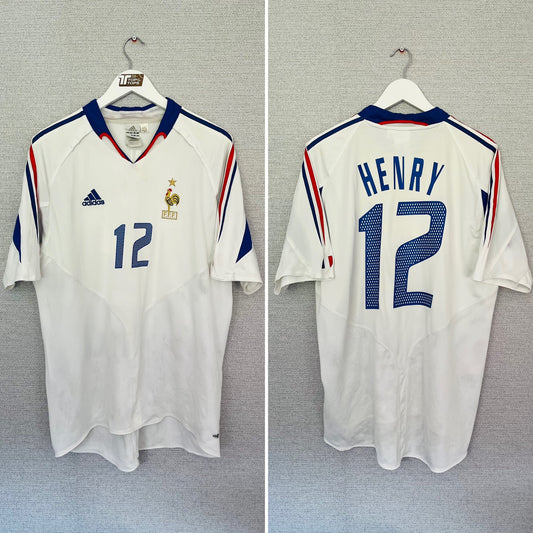 France away football shirt Euro 2004 Henry XL