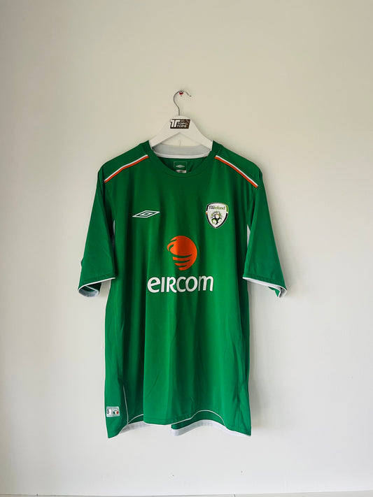 Republic of Ireland home football shirt 2004/06 XL
