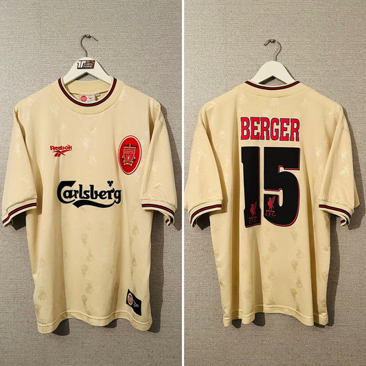 Liverpool away football shirt
1996/97 Berger Large