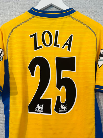 Chelsea away football shirt 2000/02 Zola medium