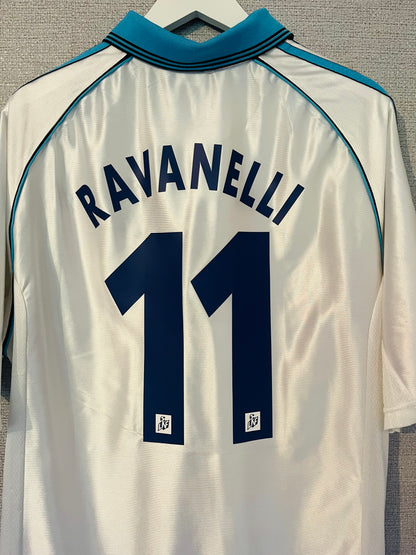 Olympique Marseille home football shirt 1998/99 Ravanelli Large