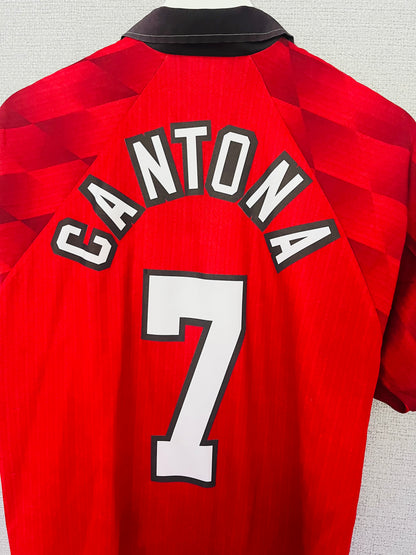 Manchester United home football shirt 1996/97 Cantona Medium