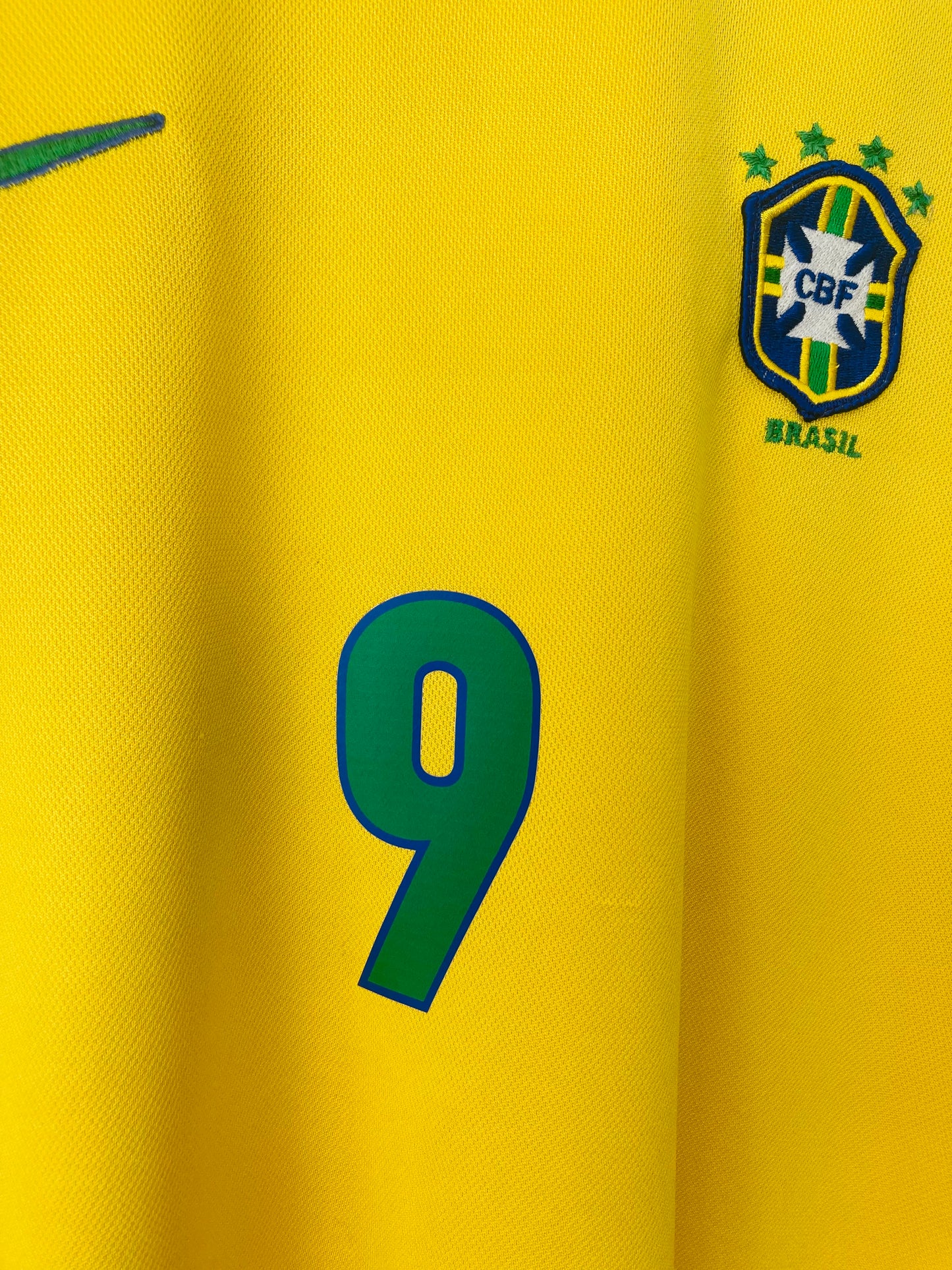 Brazil home football shirt         W/C 1998 Ronaldo Large
