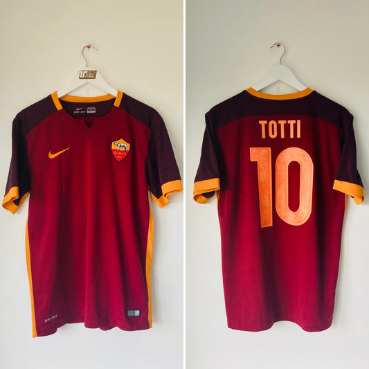 Roma home football shirt 2015/16 Totti Medium