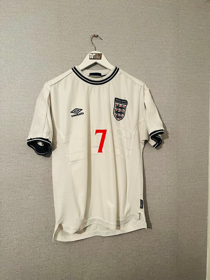 England home football shirt 1999/2000 Beckham Large