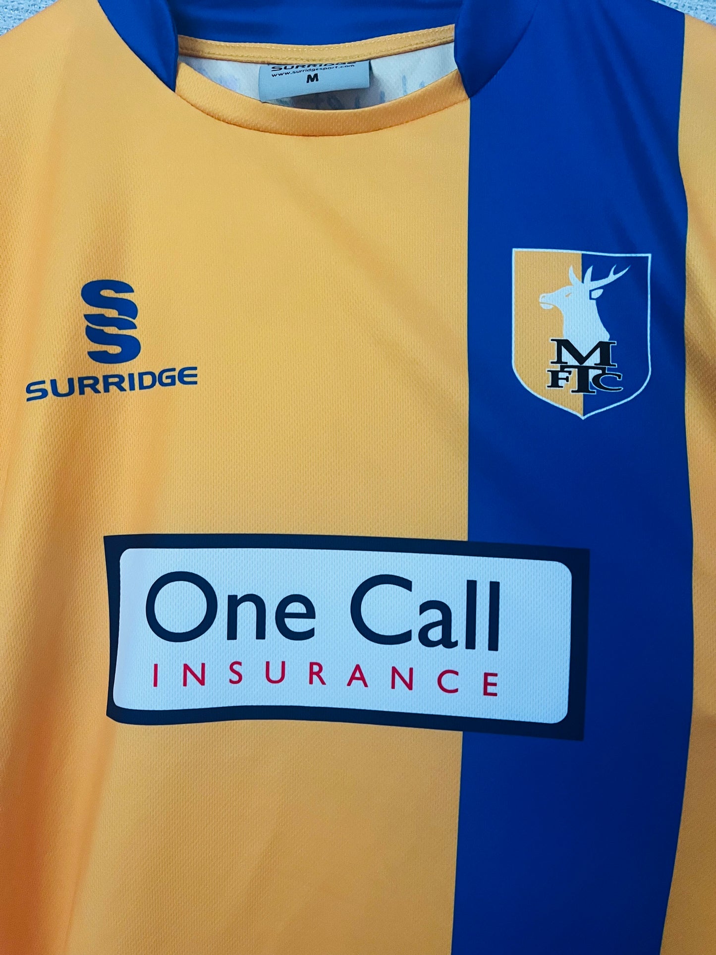 Mansfield Town home football shirt 2016/17 Medium