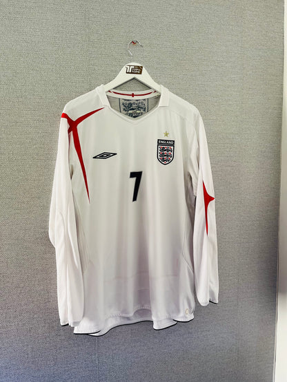 England home football shirt W/C 2006 Beckham XL