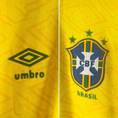Brazil home football shirt 1991/93 Branco XL