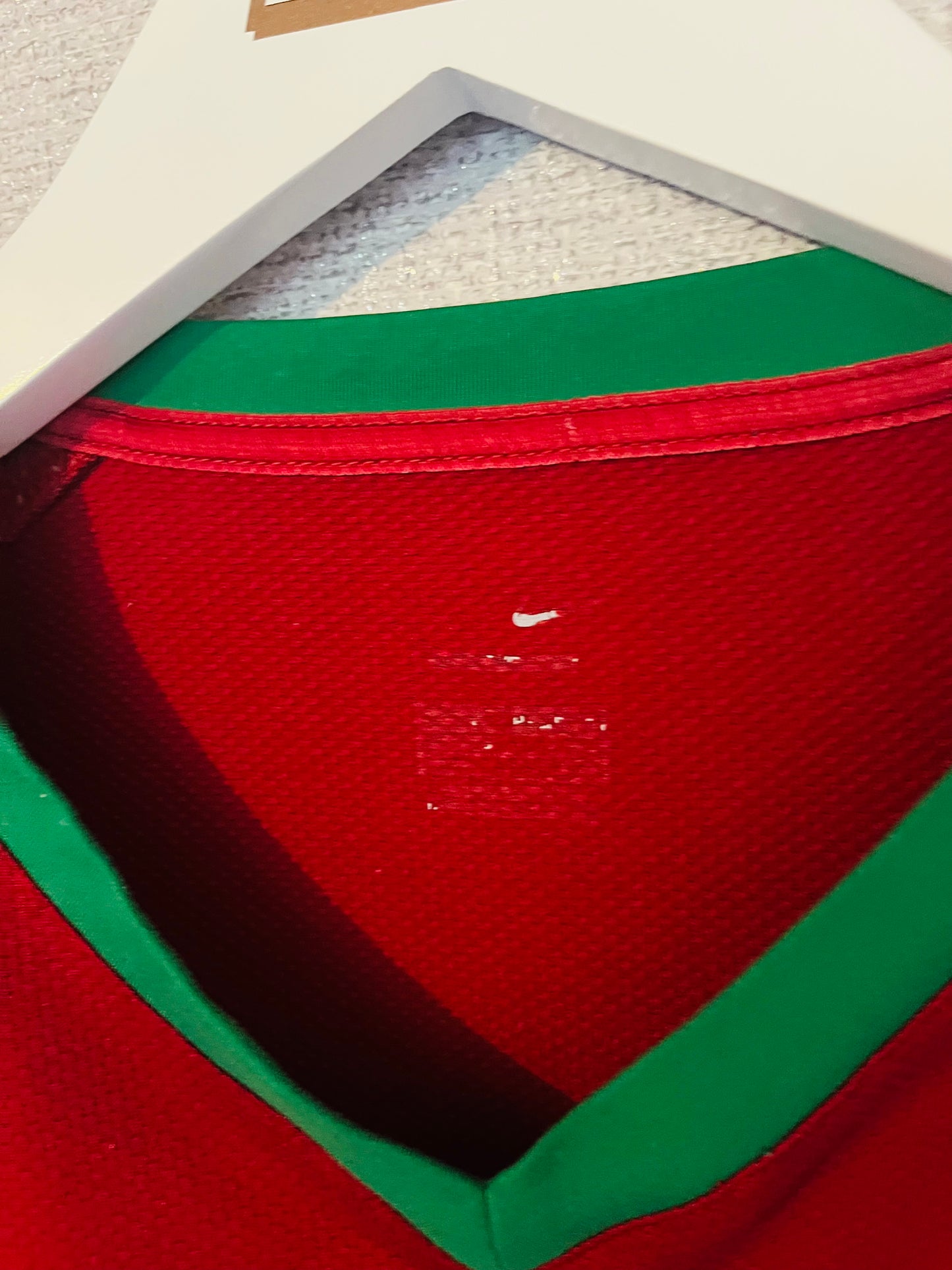 Portugal home football shirt W/C 2006 Ronaldo XXL