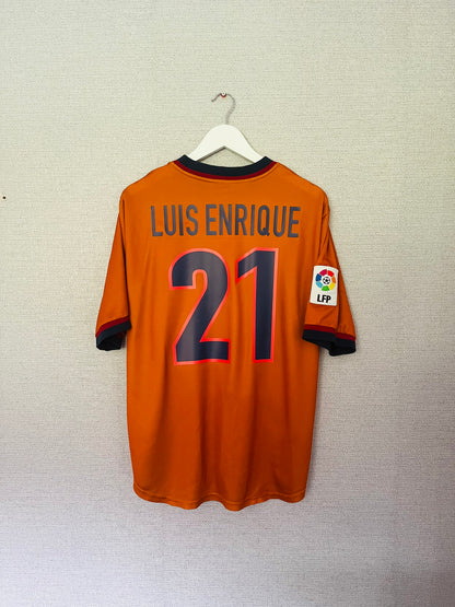 Barcelona away football shirt 1998/99 Luis Enrique Large