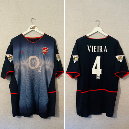 Arsenal away football shirt
2002/03 Vieira XXL