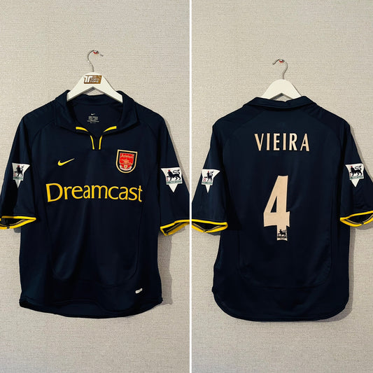 Arsenal third football shirt 2000/01 Vieira Medium