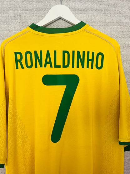Brazil home football shirt 2000/02 Ronaldinho XXL