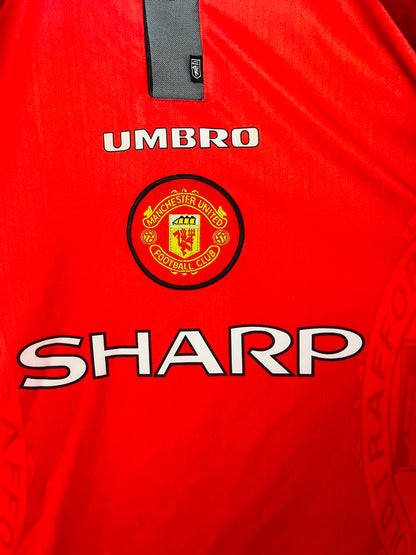 Manchester United home football shirt 1997/98 Beckham Medium
