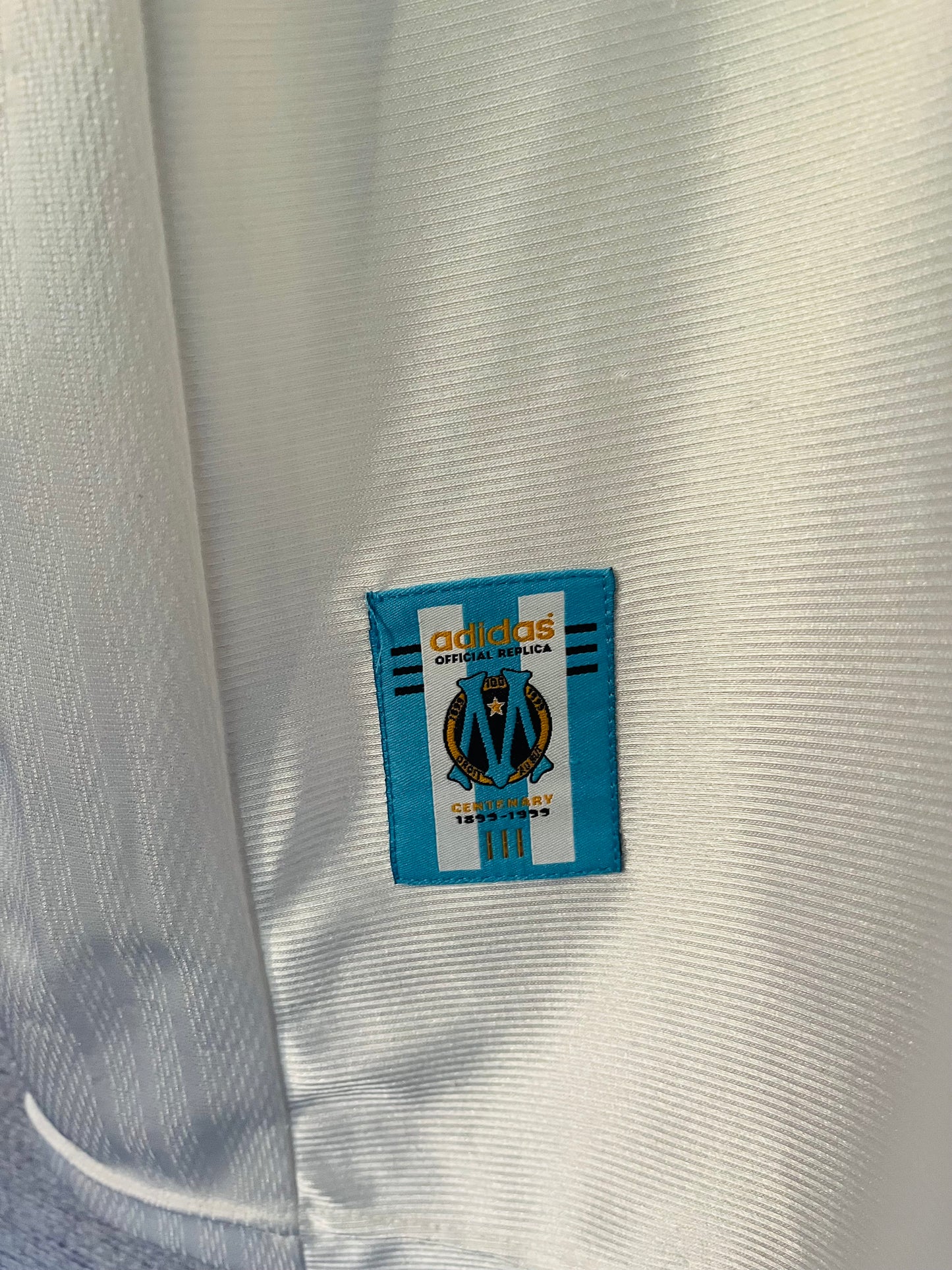 Olympique Marseille home football shirt 1998/99 Ravanelli Large