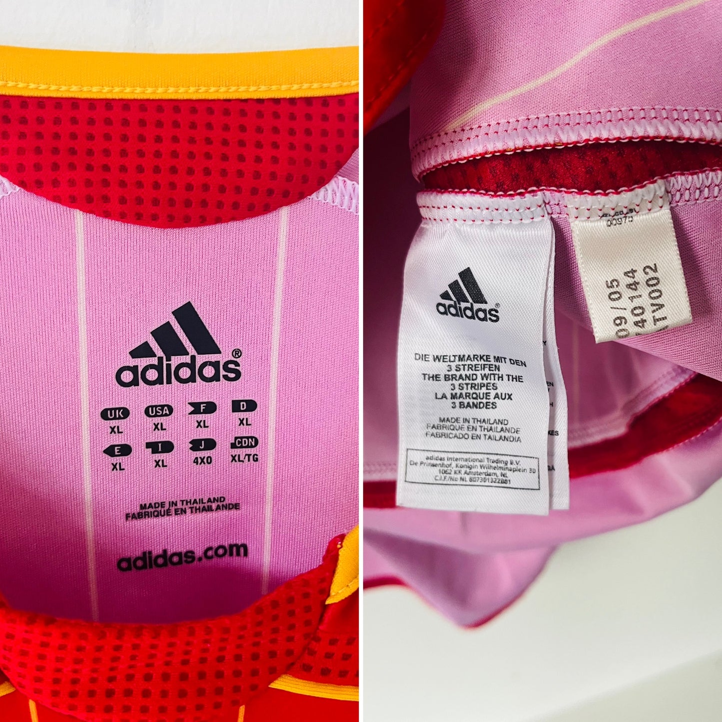 Spain home football shirt            W/C 2006 Alonso XL