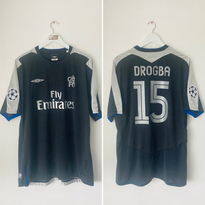 Chelsea third football shirt 2004/05 Drogba XXL
