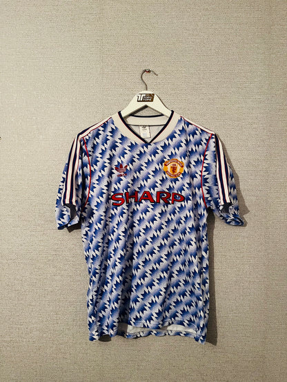 Manchester United away football shirt 1990/92 medium