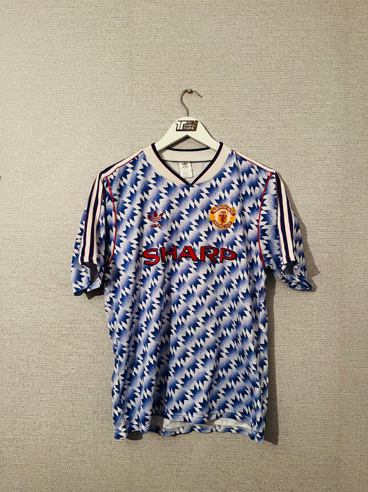Manchester United away football shirt 1990/92 medium