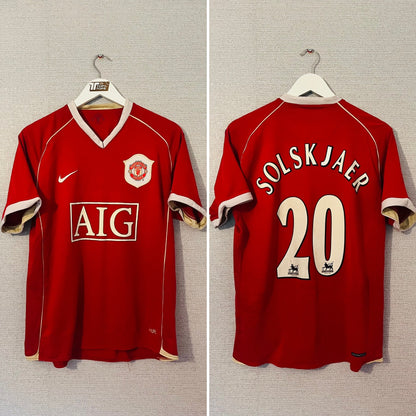 Manchester United home football shirt 2006/07 Solskjaer Medium