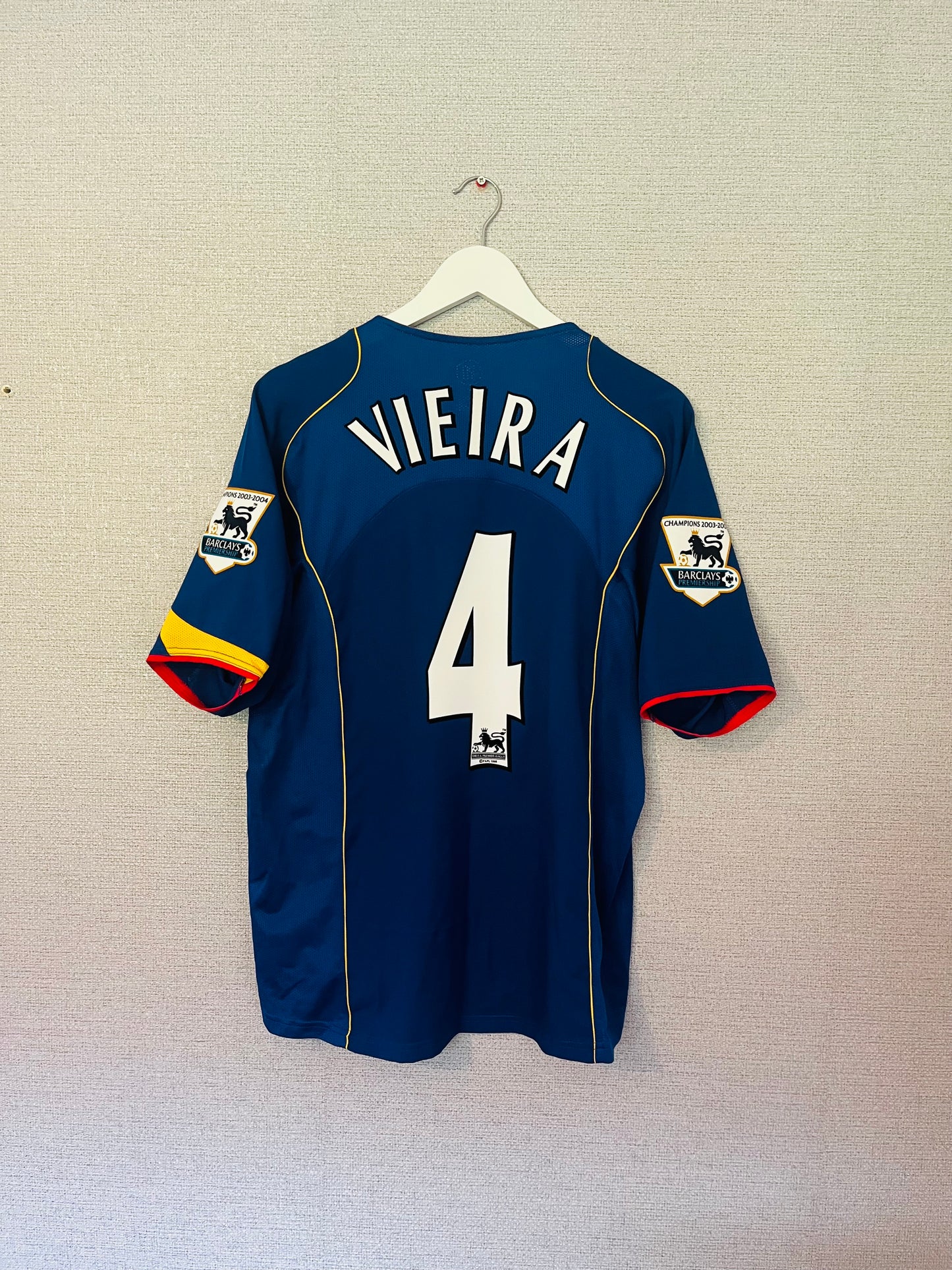 Arsenal away football shirt 2004/05 Vieira Large