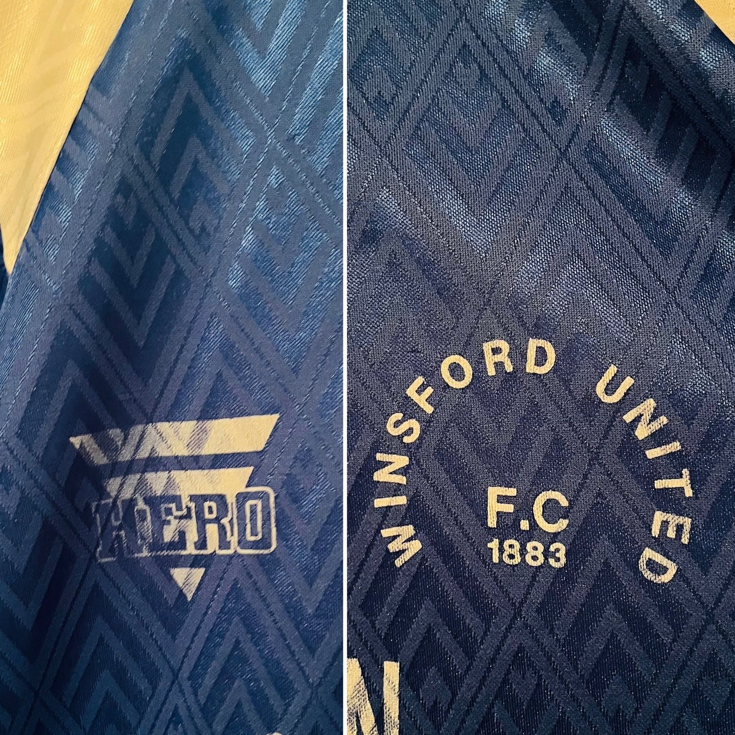 Winsford United home football shirt 1991/92 XL